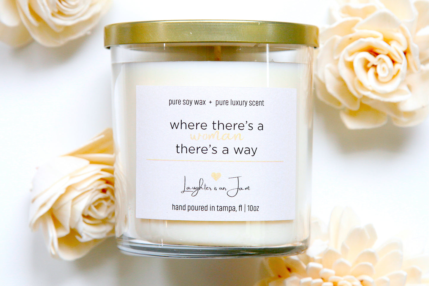 10 ounce candles | where there's a woman there's a way