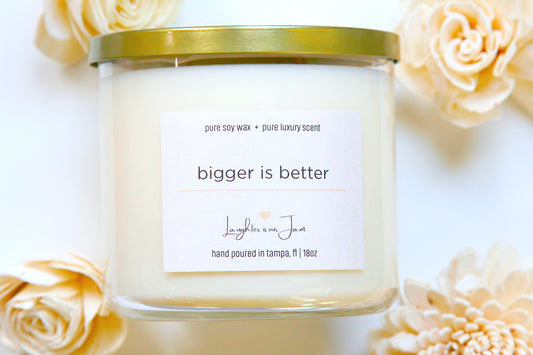 18 ounce candles | bigger is better