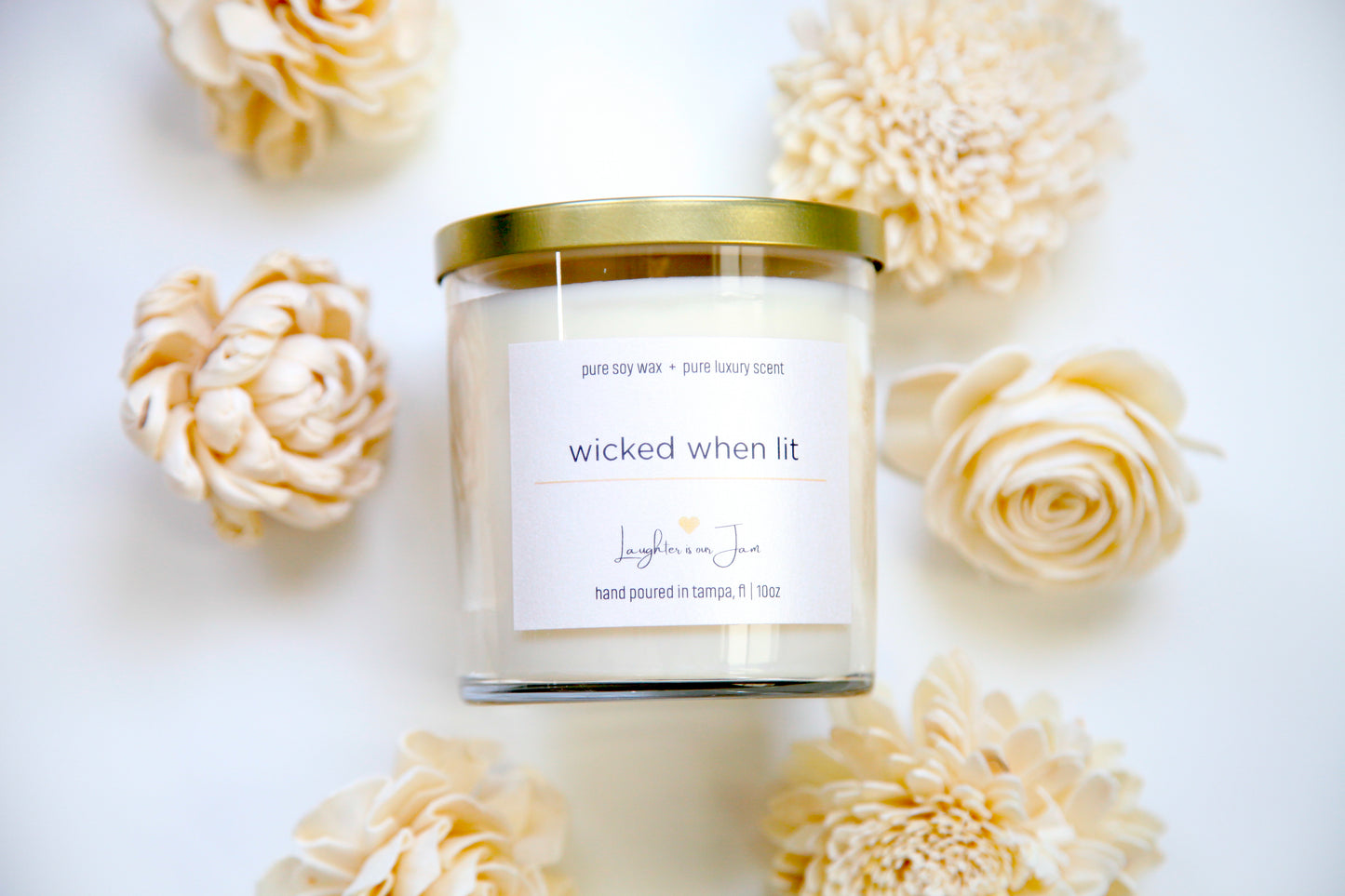 10 ounce candles | wicked when lit